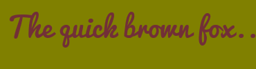 Image with Font Color 722F37 and Background Color 808000
